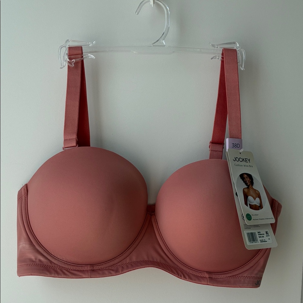 Jockey Women's Coral Pink Convertible Bra- 38D